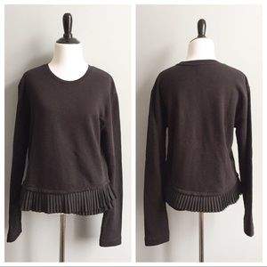 J. Crew sweatshirt with ruffle hem